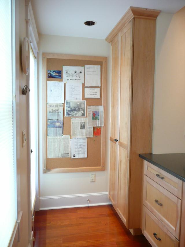 DeMane Design: After, Organized Broom Closet and Message Board