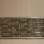 DeMane Design
Large Porcelain Tiles with Glass Mosaic Accents